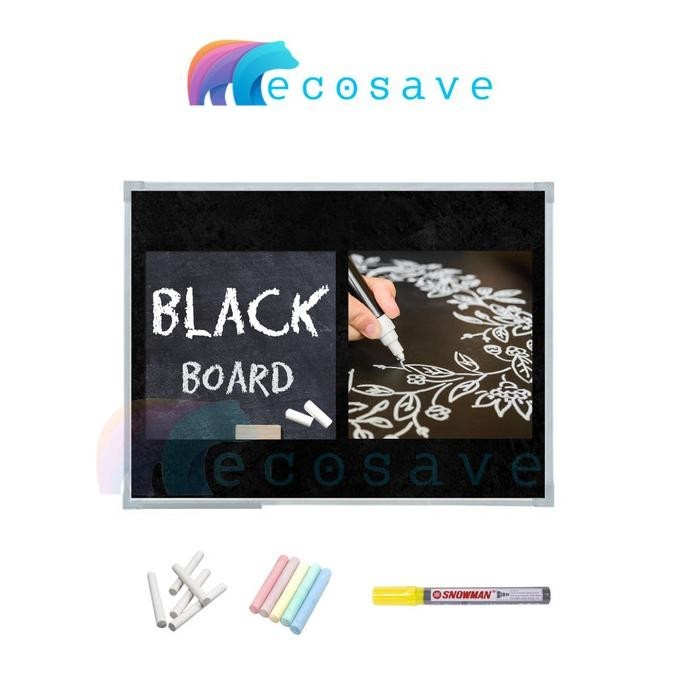 

Blackboard SAKANA 60 x 40 cm - Papan Tulis Kapur Hitam 60x40 Kecil