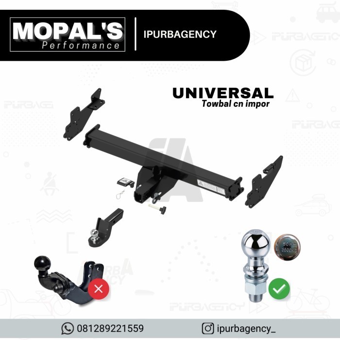 Towbar Towing Bar For Thule Bike Rack Sepeda Mobil