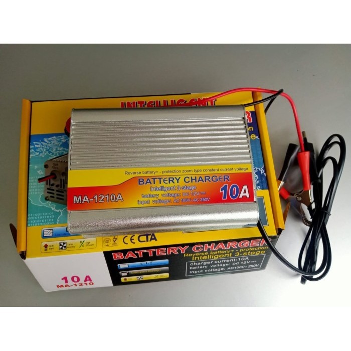 Charger Aki/Accu 12V 10A Otomatis Usat,Charger Aki 12V 10A