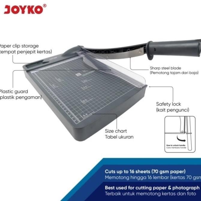 

Alat Pemotong Potong Kertas JOYKO PPCT-2330 - Paper Cutter ukuran A4