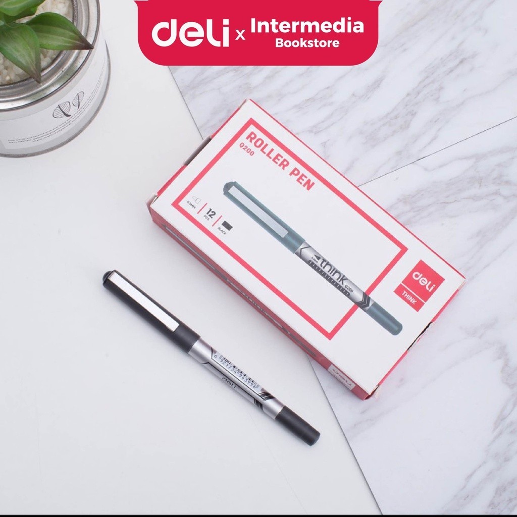 

Deli Roller Pen 0.5 mm EQ20020 Tinta Hitam, Cepat Kering, Tidak Beracun, Halus Dalam Menulis