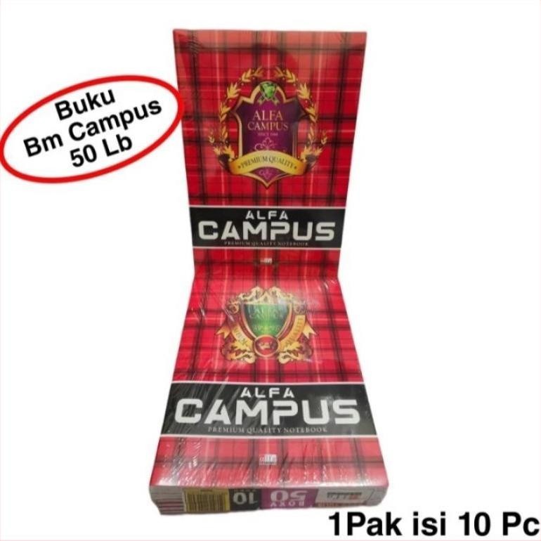 

BYP-27 buku tulis campus alfa 50lembar campus alfa 1pak isi 10buku Termurah
