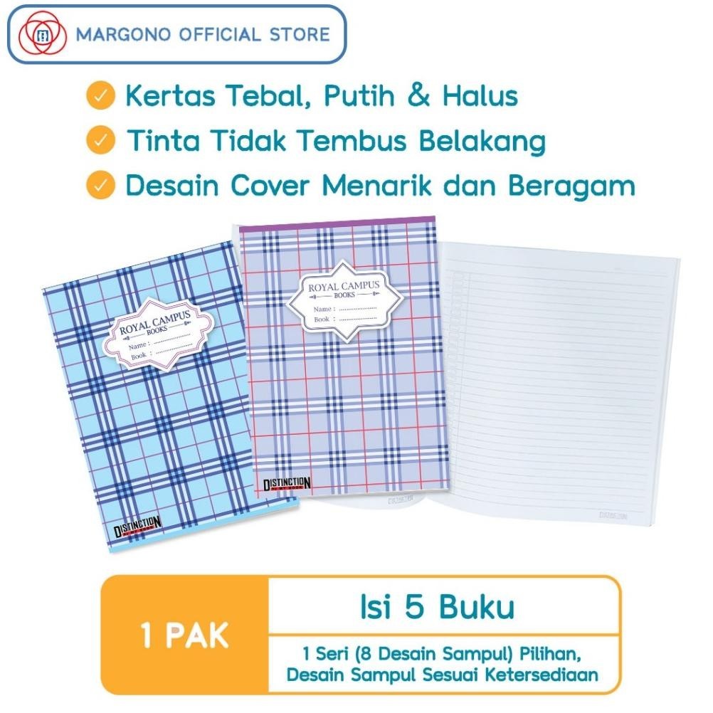 

SD83 My Book Distinction Buku Tulis Royal Campus New Series 42 Lembar - 5 Buku Original