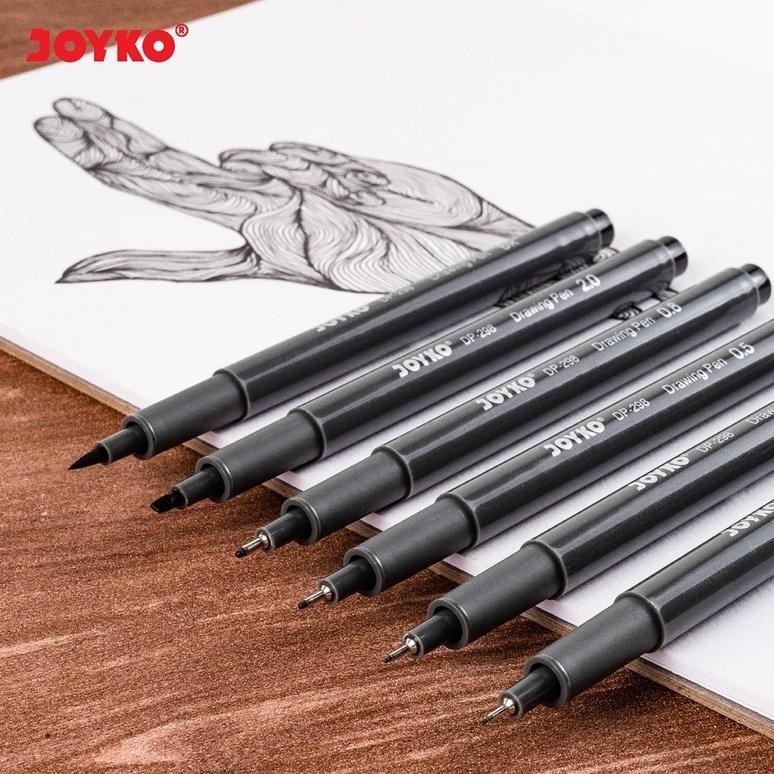 

gh-67 Drawing Pen Pena Gambar Joyko DP-298S 1 Set 6 Pcs Terlaris