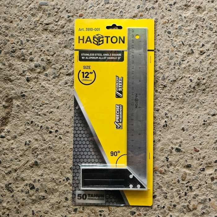 Mistar siku besi / siku tukang / siku sudut HASSTON