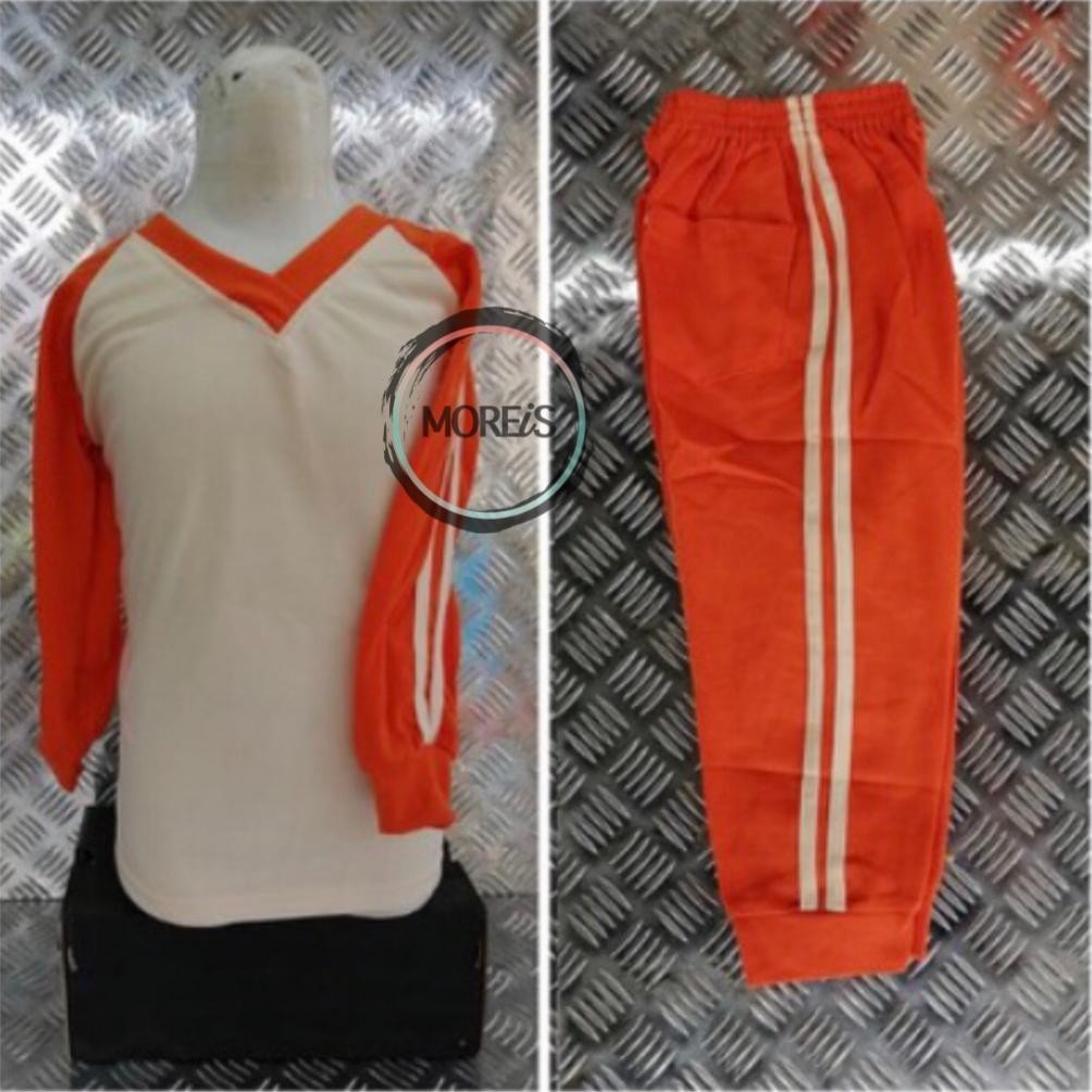 TERLARIS Setelan Kaos Olahraga Anak SD/SMP/SMA Seragam Baju Olahraga Anak Sekolah Size 4L & 5L JUMBO