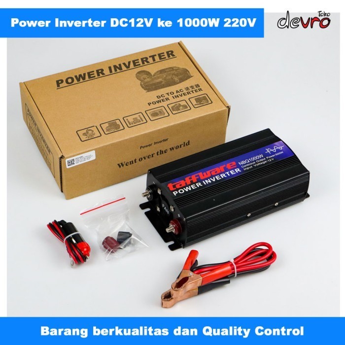 Car Power Inverter Dc 12V To Ac220V 1000W - Taffware Nbq1000W