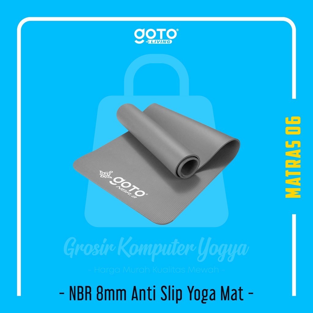 goTo NBR 8mm Anti Slip Yoga Mat Matras Yoga Alas Senam