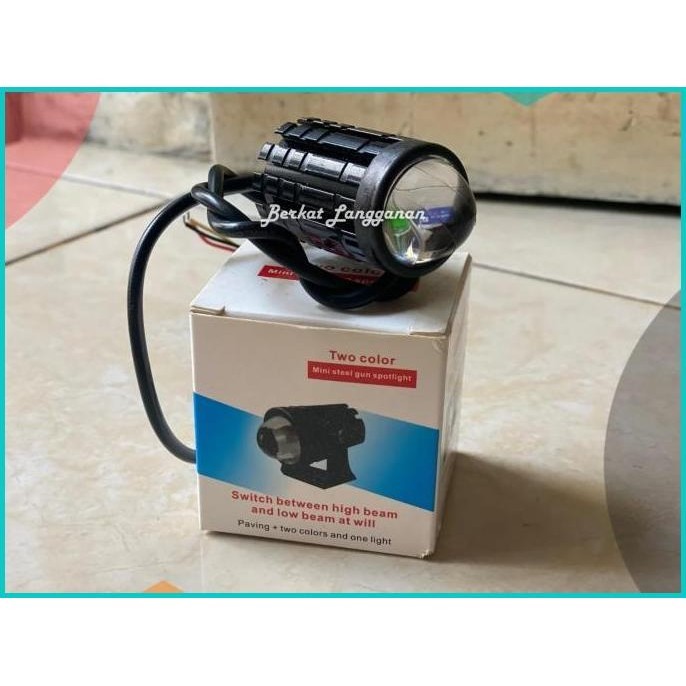 Lampu Tembak Sorot LED Laser D2 Mini Tembus Kabut Universal 8JVLZ4 las