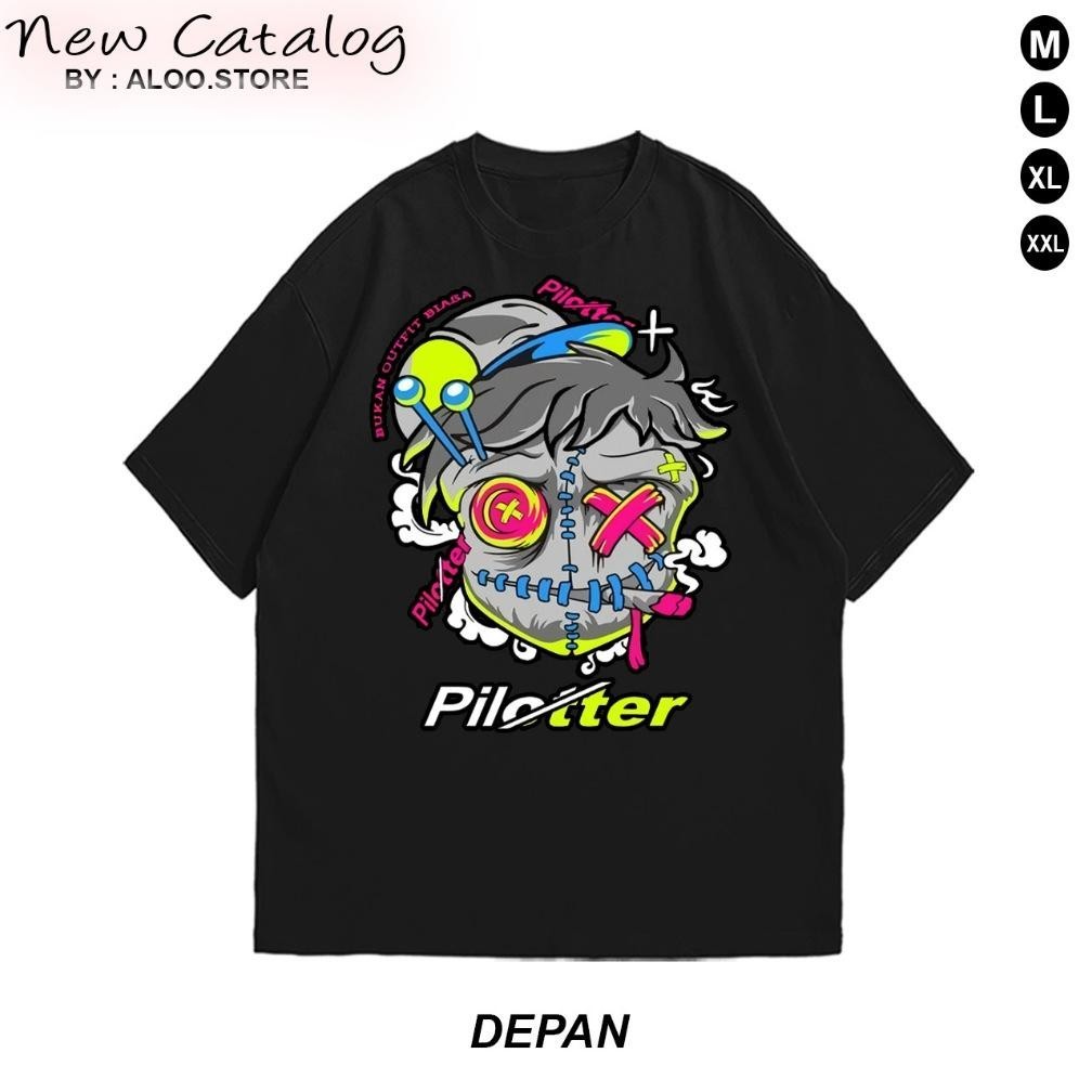 Promo Kaos Pilotter Smoker Ungu Pink Original Merchandise Katun 24S Asli Pilotter Gank Pilotter Baju