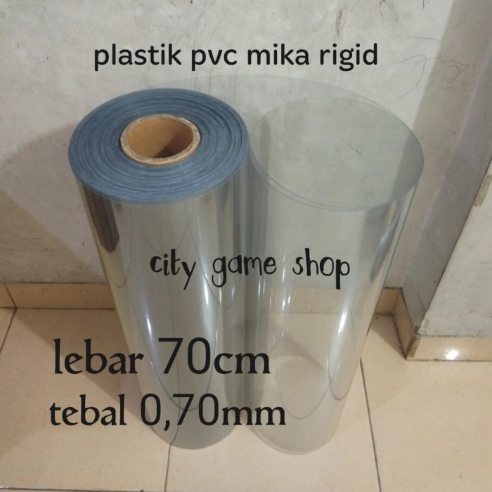 

SALE plastik pvc mika rigid kaku lebar 70cm x 1meter tebal 0,70mm