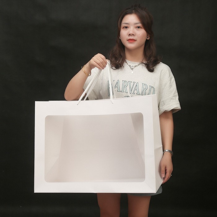 

HRG DISKON RUMAH KRAVE - Paperbag Jumbo Hitam Putih 60x25x40 Paper bag