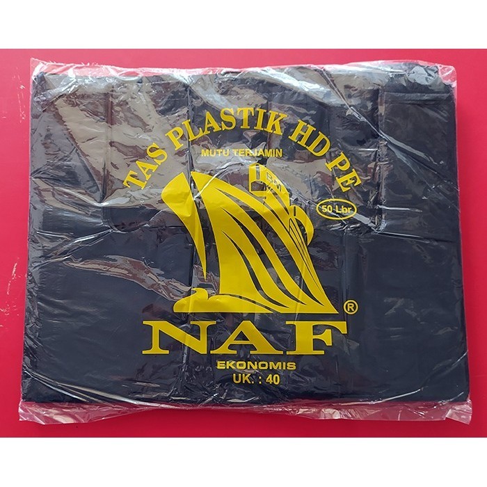 

BRG BARU Kantong Kresek/Kantong HDPE EKONOMIS NAF Uk. 40 ( 50 Lbr )