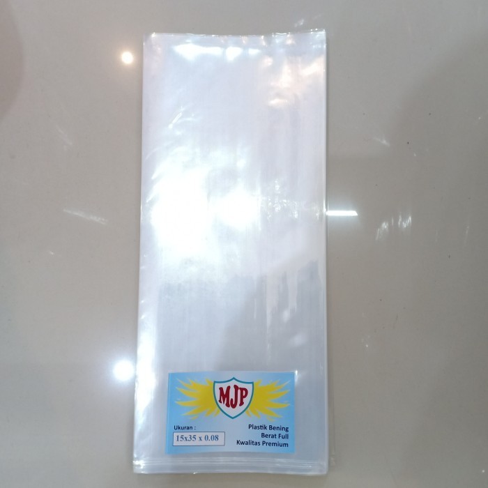 

TERMURAH Plastik PP Bening MJP Uk 15x35 Tebal 0.8