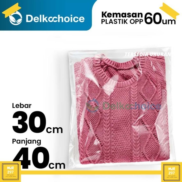 

MURAH PLASTIK OPP SEAL PLASTIK KACA PLASTIK AKSESORIS PLASTIK BAJU 30 x 40