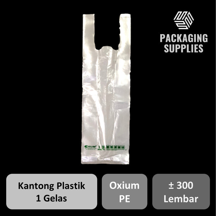 

DISKON PREMIUM Kantong Plastik Take Away Oxium 1 Gelas [Warna: Bening]