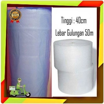 

SALE [[TERMURAH]] BUBBLE WRAP GMP 40CM X 50M II BUBBLE WRAP ECER