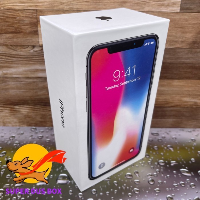 

HOT PROMO BOX DUS KOTAK IPHONE X FULLSET FREE PRINT REQ STIKER