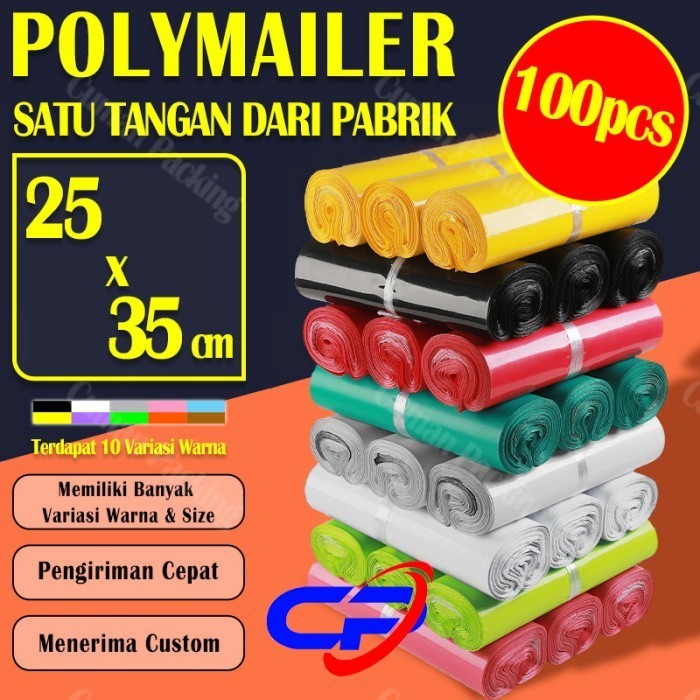 

TERMURAH Plastik Polymailer Warna Warni 25X35CM Glossy Kuat Anti Sobek Termurah