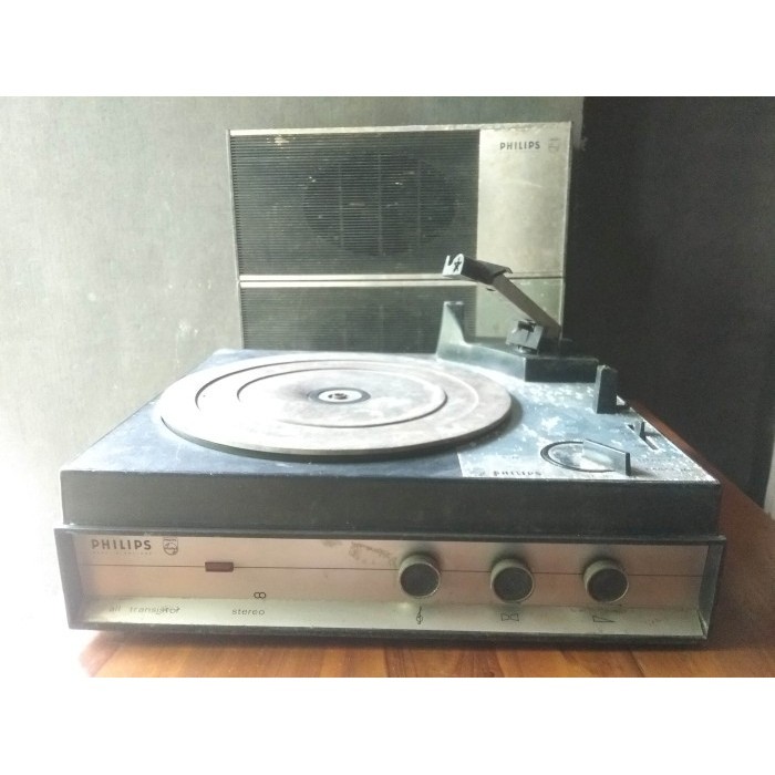 Merli Turntable Vinyl Player Philips - Pemutar Piringan Hitam Jadul - Antik