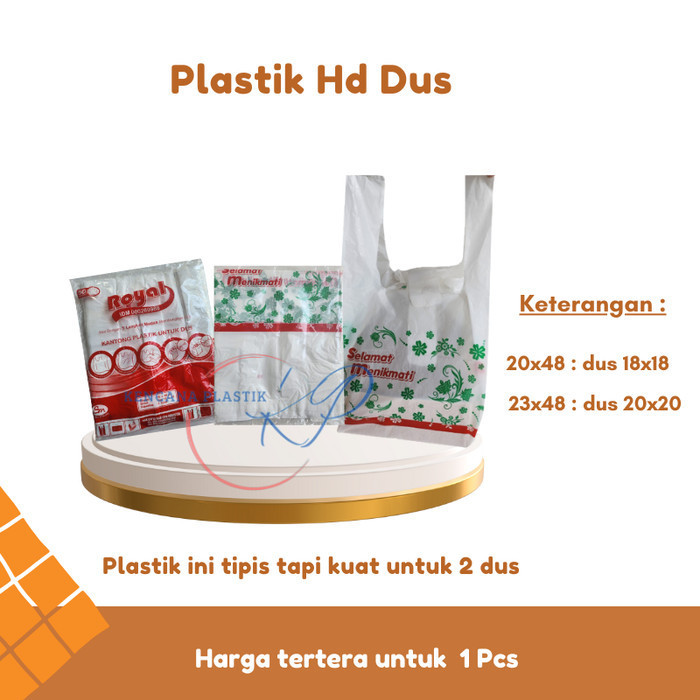PROMO Kantong Plastik 2 Dus Nasi Makanan Kotak Nasi Box 18x18 20x20 22x22