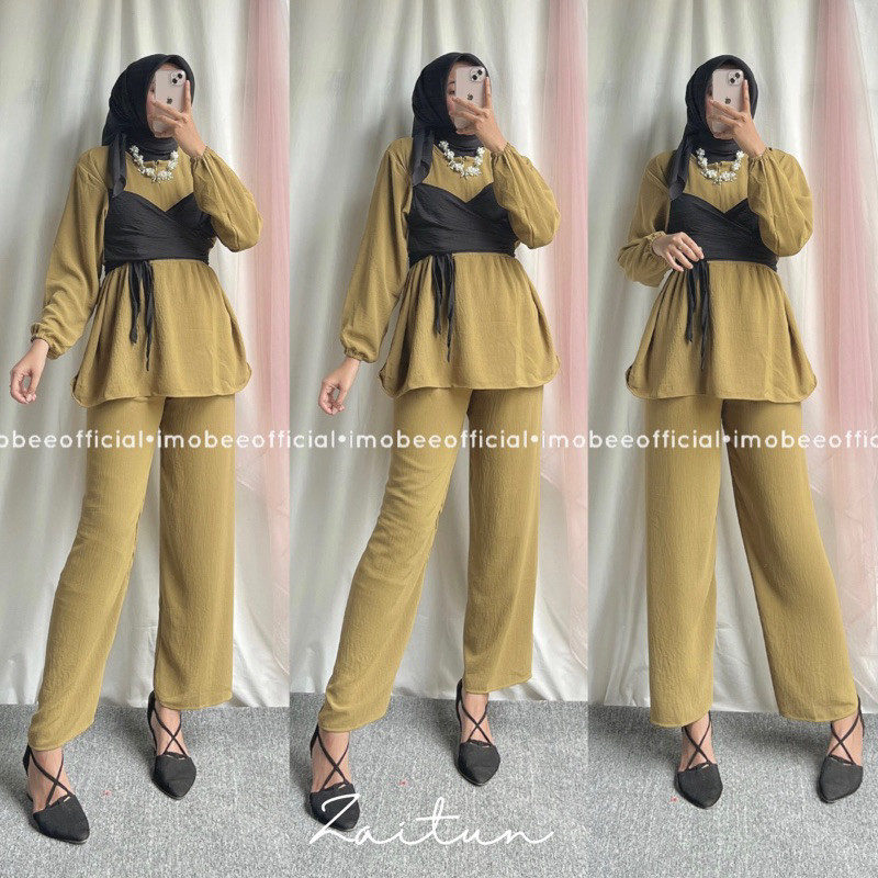 Potongan Harga Setelan Lesti // One Set Lesti Crinkle Tali Iu7