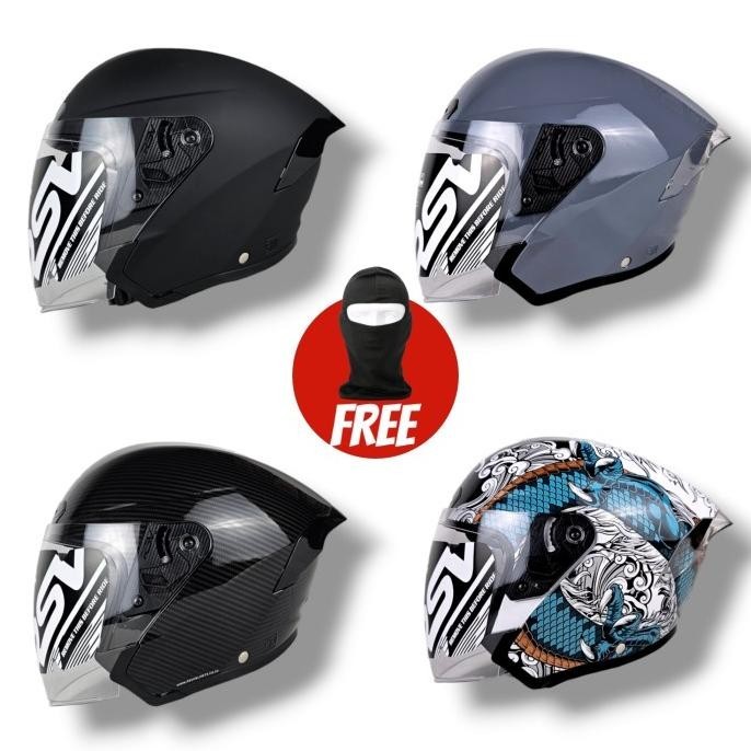 RSV WINDTAIL CARBON | HELM RSV NEW HALF FACE terlaris