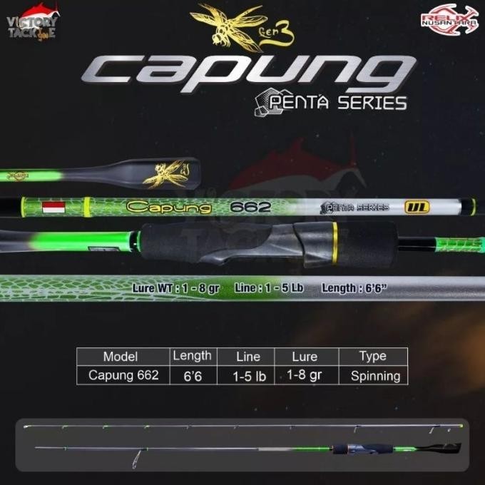 Joran CAPUNG 622 /662/702/732/762 UL Gen 3 Penta Series - Free Packing .,