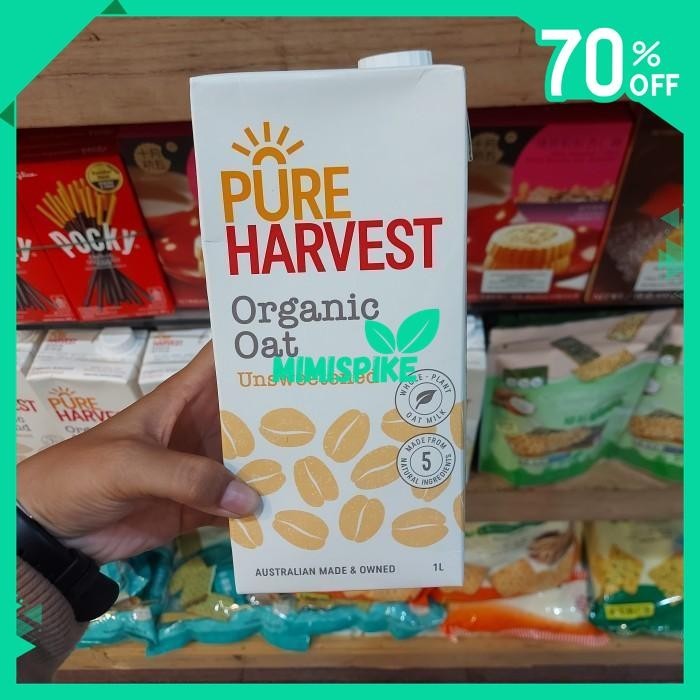 

PURE HARVEST ORGANIC OAT MILK UNSWEETENED 1L SUSU OAT AUSTRALIA SEHAT BY MIMISPIKE !!