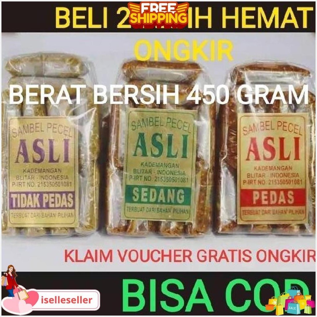 

Sambel Pecel Asli Blitar / Sambal Pecel Asli 450 Gram Termurah Banget