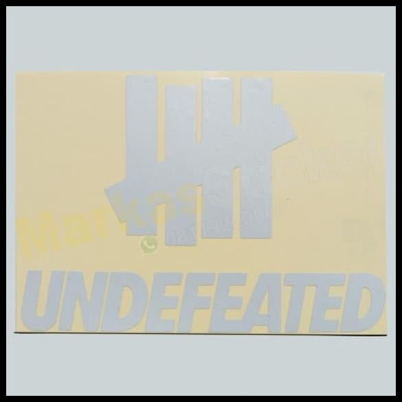

TERBARU STICKER UNDEFEATED WITH TEXT !!!!!!!