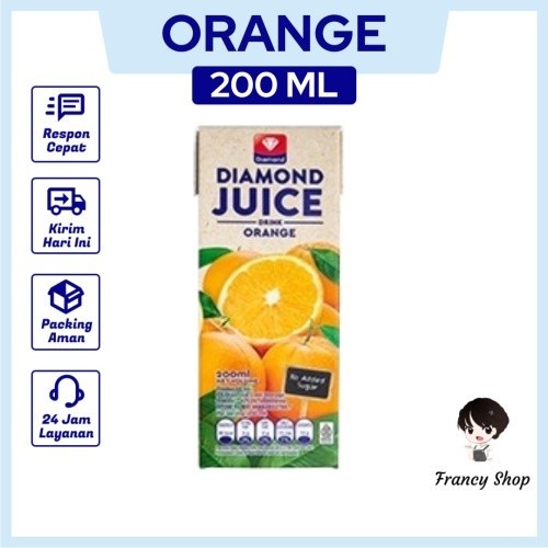 

Jus Jeruk Diamond UHT Juice Orange 200 ml