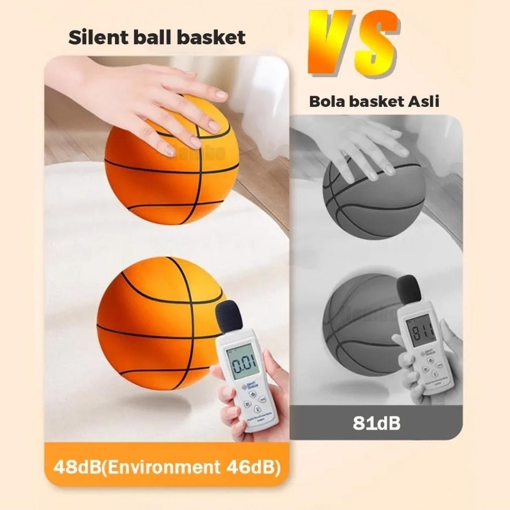 COD Mainan Bola Basket Anak Size 5 - Sillent Ball Bola Basket Kedap Suara - Bola Basket Outdoor - Bo