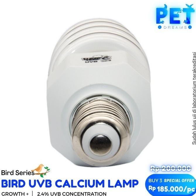Promo Luckyherp Bird Lamp 2.4% Uvb Lampu Burung Penghangat Uv Kalsium