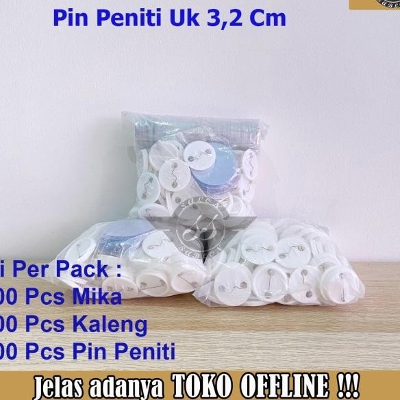 Bahan Baku Pin Gantungan Kunci 2 Sisi ( 45 Mm )
