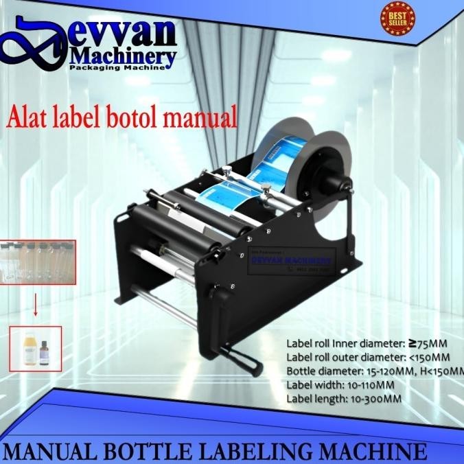

Mesin Label Botol Manual Bottle Labeling Tempel Sticker Label