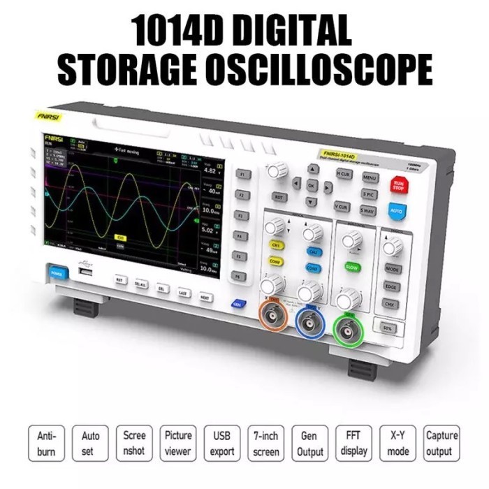 Produk FNIRSI-1014D Digital Oscilloscope 2 In 1 Dual Channel