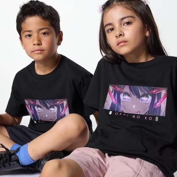 New Kids Ut X [Oshi No Ko] T-Shirt Lengan Dek Kaos Anak