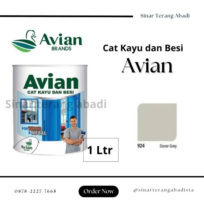 Produk Cat Kayu & Besi Avian 1 KG 924 DOVER GREY