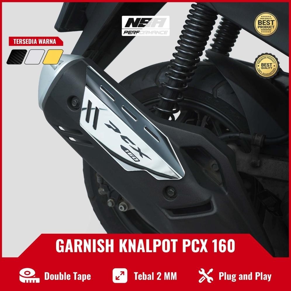 Viral Nsa Cover Garnish Knalpot Pcx 160 Garnis Knalpot Pcx 160 Aksesoris Motor Nsa Performance Termu