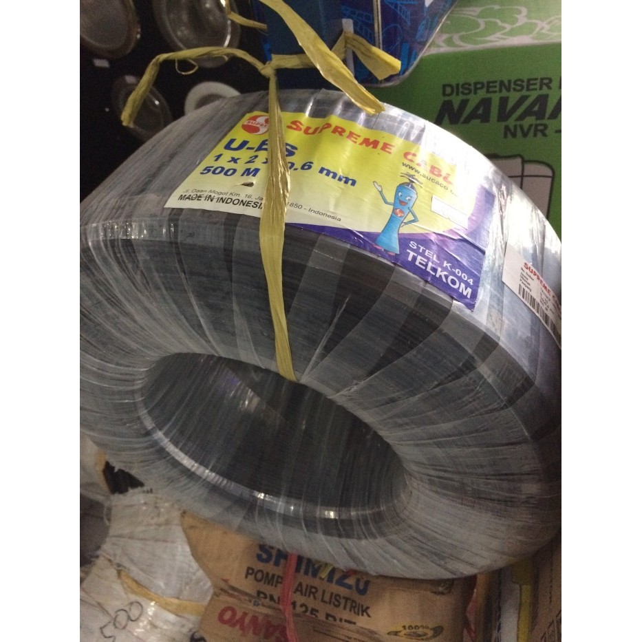 {SyaneShop} Kabel Telpon Outdoor  Drop Wire  Supreme 500m Full Murah