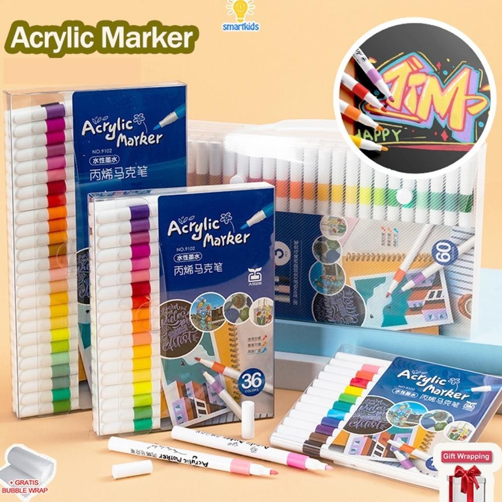 

Gratis Ongkir Pen Akrilik Marker Warna Cepat Kering Tahan Air / Spidol Acrylic Painter / Menggambar Kreativitas Seni Edukasi Anak Termurah