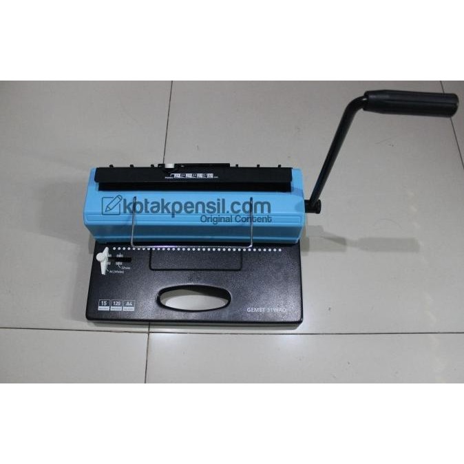 

Mesin Jilid Spiral Kawat GEMET 31 WAO (A4, 3:1)