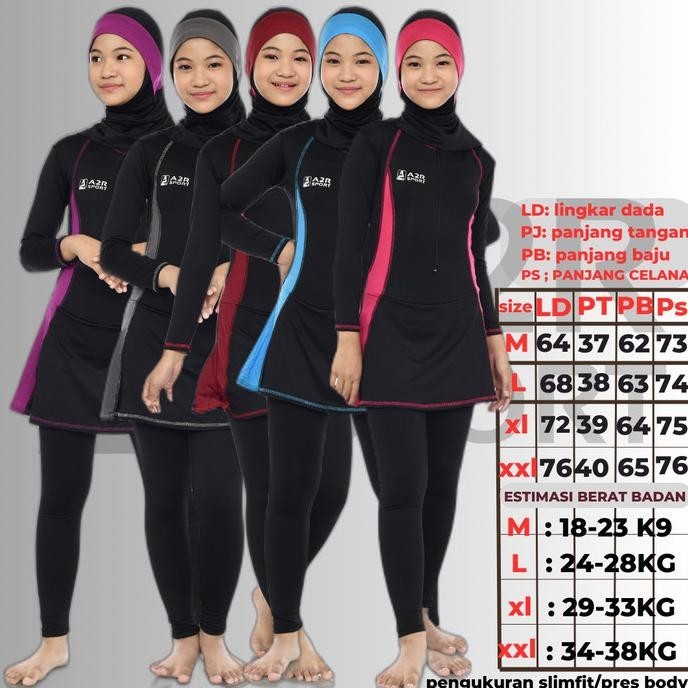 baju renang anak tanggung muslimah ,baju renang anak sd muslimah