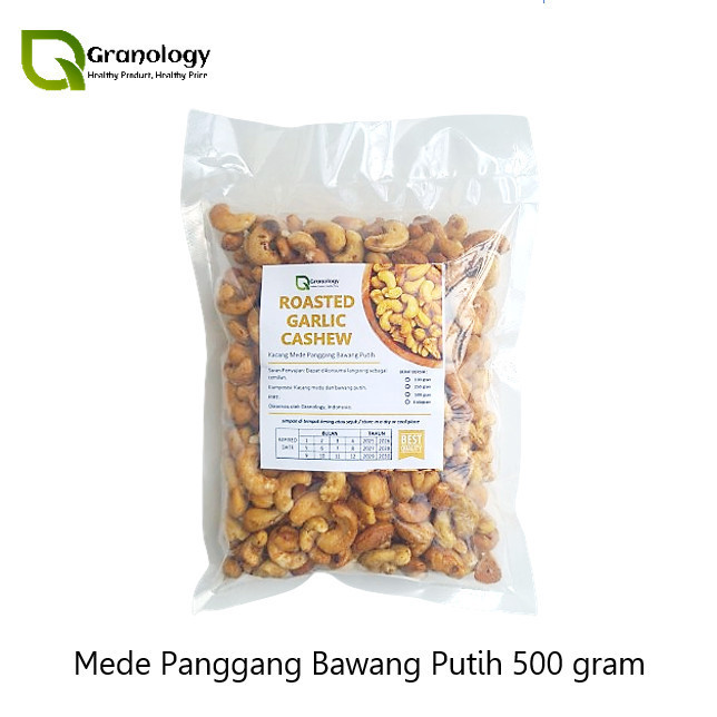 

GRATIS ONGKIR Roasted Garlic Cashew Nut / Mede Panggang Bawang Putih (500 gram)