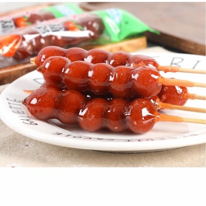 

5pcs Cherry Candy Shell Glaze Permen Buah Sugar Coat Permen buah berlapis gula kristal Permen Import