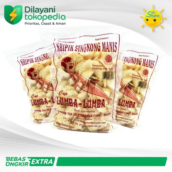 

PROMO Bundling 3 keripik kripik singkong Cap Lumba Malang 500 gr 500gr 3pcs