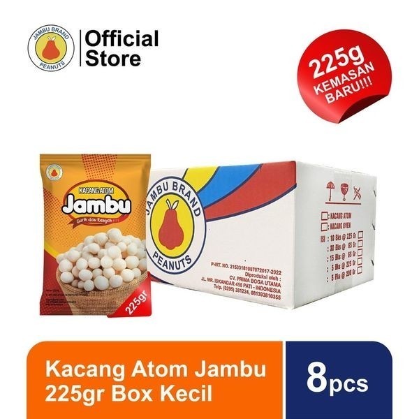 

SALE Kacang Atom Jambu 225 gr Box Kecil