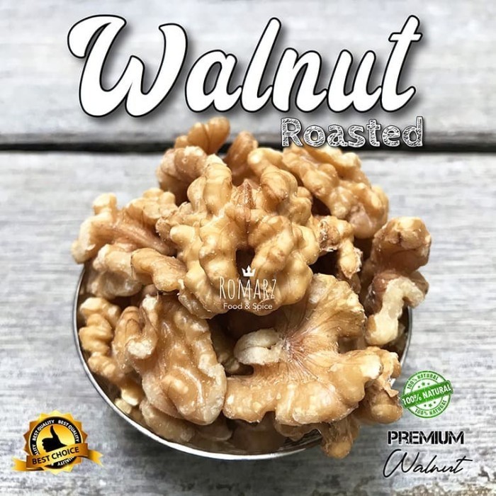 

TERMURAH Walnut Roasted Kacang Walnut Panggang Kacang Walnut Oven 250gr Kenari