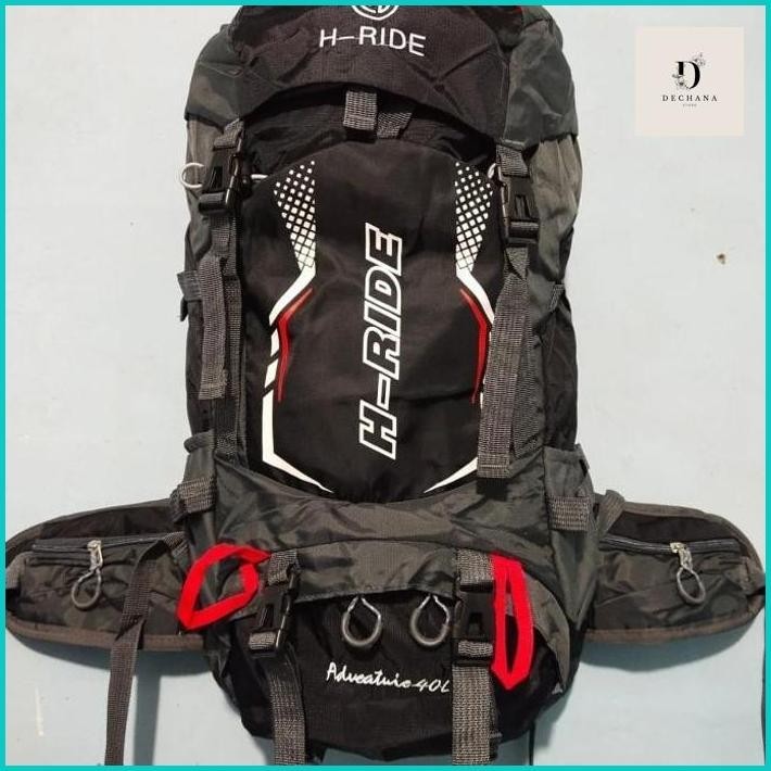 PERLENGKAPAN CAMPING Tas Gunung H-Ride Infort original 40 liter